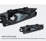 Rhinowalk Rahmentasche 2,2 Liter - wasserdicht schwarz für Oberrohr