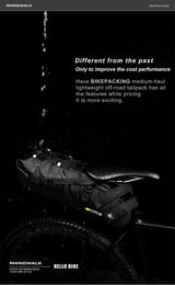 Rhinowalk Sattelstütztasche 10 Liter - wasserdicht schwarz