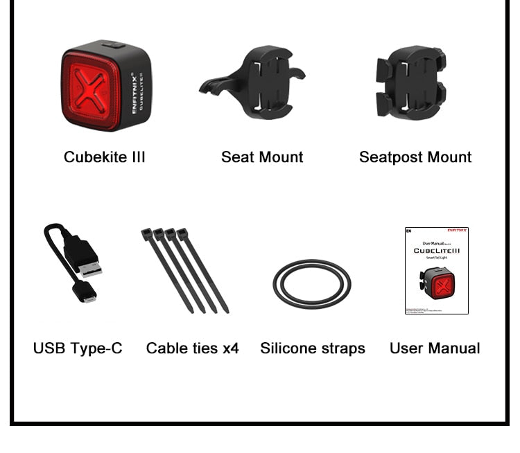 ENFITNIX Cubelite III LED-Lampe - aufladbar via USB C