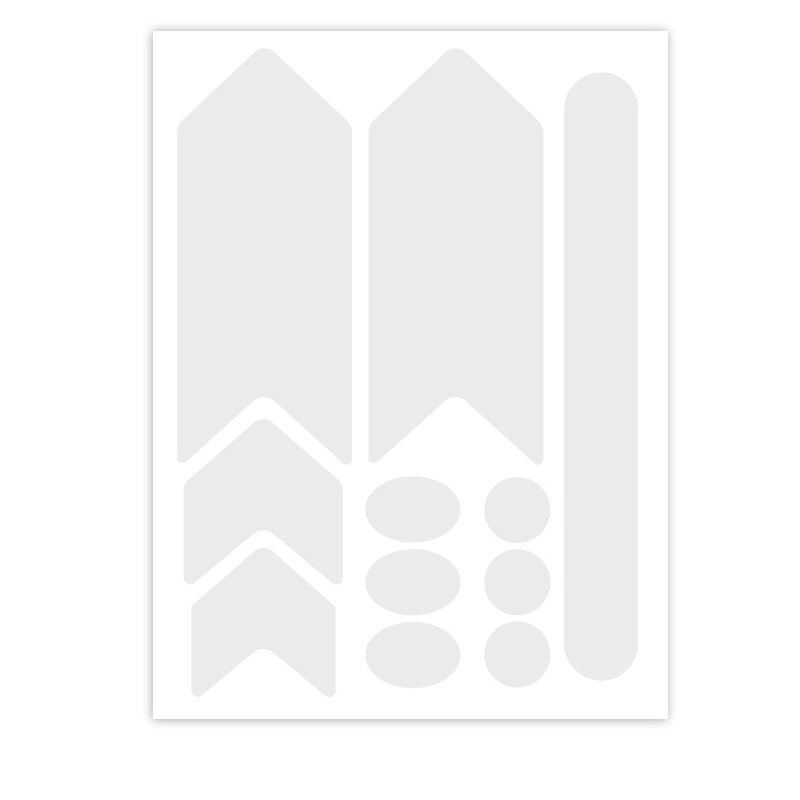 Fahrradkettenschutz Aufkleber - Kratzschutz für Fahrradrahmen - Typ 2