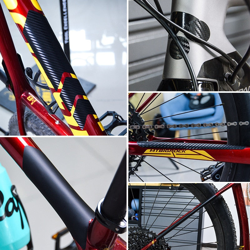 Fahrradkettenschutz Aufkleber - Kratzschutz für Fahrradrahmen - Typ 2