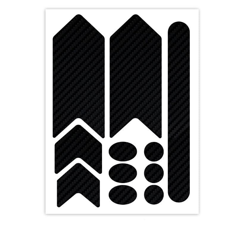 Fahrradkettenschutz Aufkleber - Kratzschutz für Fahrradrahmen - Typ 2