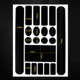 Fahrradkettenschutz Aufkleber - Kratzschutz für Fahrradrahmen - Typ 1