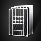 Fahrradkettenschutz Aufkleber - Kratzschutz für Fahrradrahmen - Typ 1