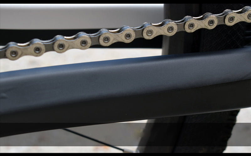 Fahrradkettenschutz Aufkleber - Kratzschutz für Fahrradrahmen - Typ 1