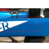 Fahrradkettenschutz Aufkleber - Kratzschutz für Fahrradrahmen - Typ 1