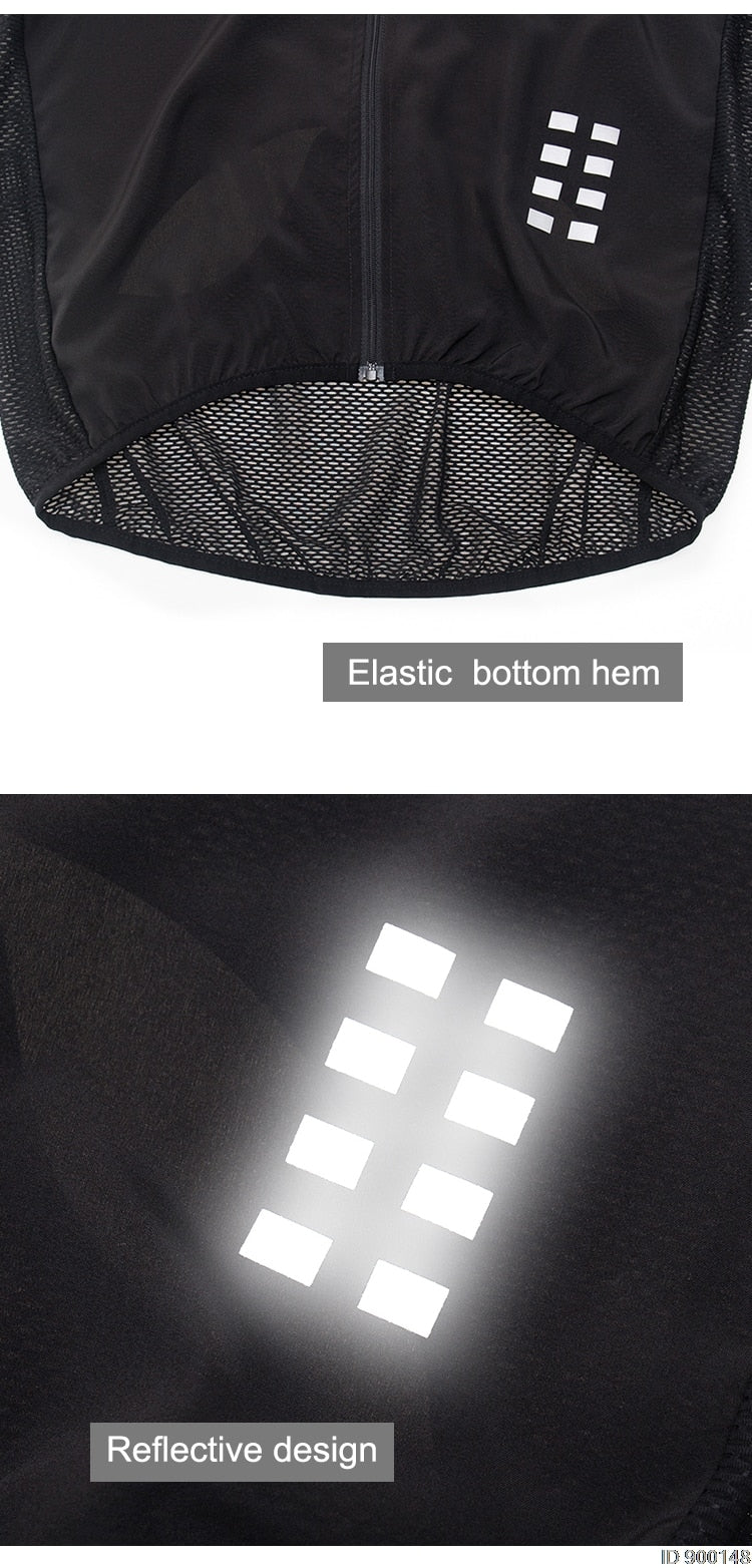 WOSAWE Windweste - Reflektierend, winddicht und wasserabweisend